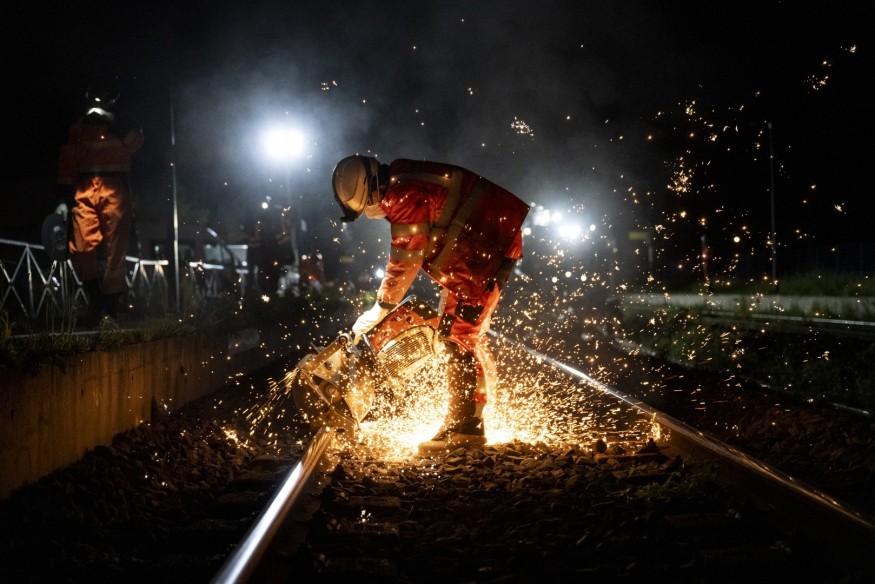 3 km de rails tout neufs sur la ligne ferroviaire entre Hirson et Charleville-Mézières.