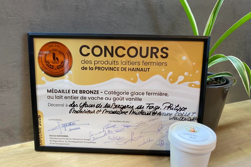 Belgique : 3 fermes du Hainaut récompensées pour leurs produits.